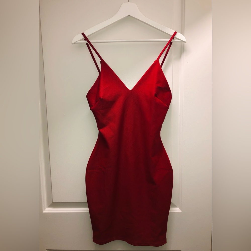 Windsor - Red Bodycon Cocktail Dress - Small